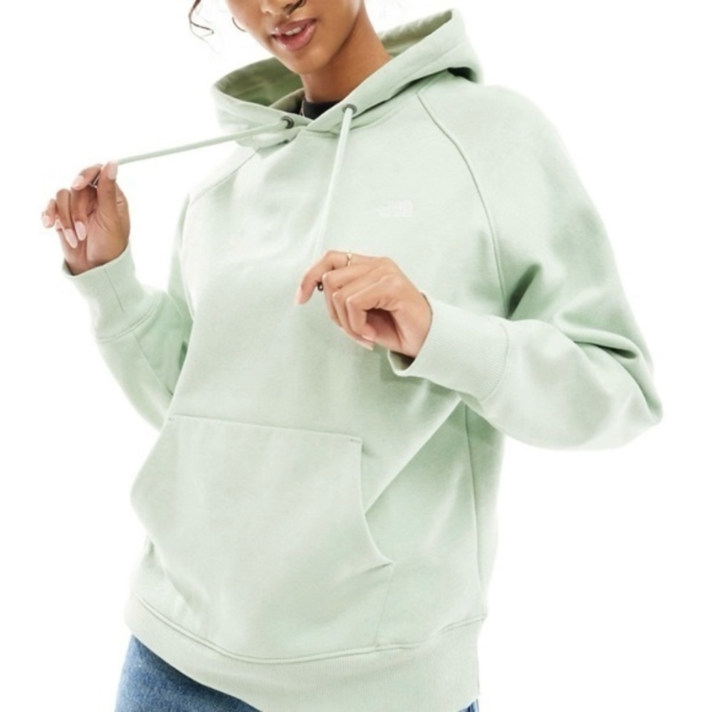 NEW The North Face Evolution pullover fleece hoodie in Misty Sage Size S